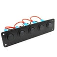 thumbnail image 4 of 5 Gang Marine Ignition Toggle Rocker Switch Panel Waterproof For RV boat Vehicles truck trailer Yacht (), 4 of 9