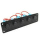 thumbnail image 4 of Panel de Interruptores LED de Banda forma forma forma de 12-24 V, 5 Pines, Interruptor de Tablero, 5 Pines, Encendido / Apagado, Retroiluminación LED Yotijar Panel de interruptores redondos de 5 bandas, 4 of 9