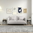 thumbnail image 4 of Costway Mesita De Noche De 3 Niveles Con Estante Abierto, Mesa Auxiliar Para Sofá, Mesita De Noche Con Marco De Metal Resistente, Mesa Decorativa De Café Compacta Para Sala De Estar, Dormitorio, 4 of 5