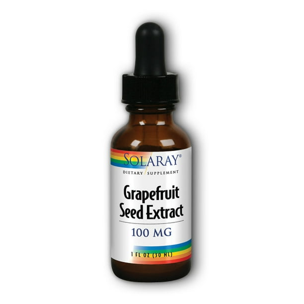 Solaray Grapefruit Seed Extract 100mg Drops, 1 Fl Oz