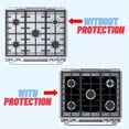 thumbnail image 2 of Premium Plus Stove Protectors for Bosch Gas Range Model HGI8056UC, Custom Cut, Easy to Clean Stove Liner, Made in the USA., 2 of 8