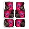 thumbnail image 3 of Xoenoiee Butterfly and Leopard Print Car Mats Universal Fit Auto Carpet Car Floor Mats Floor Contour Liners Fit for Sedan, SUV, Truck, Van, Set of 4, Washable, 3 of 6