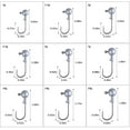 thumbnail image 4 of Goture Round Jig Head, Lead Jig Head Hooks for Freshwater Saltwater Fishing, Swimbait Jig Heads with Fishing Box for TroutBass Fishing, Crappie Pro Jig Heads, 4 of 6
