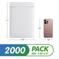 thumbnail image 2 of White Poly Bubble Mailers, Durable Seams Waterproof Self-Seal, 2000 Count, 7.25 x 11 in, 2 of 7