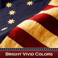 thumbnail image 3 of G128 10 Pack: Bennington 76 Tea-Stained Flag | 2x3 Ft | ToughWeave Pro Series Pole Sleeve Embroidered 420D Polyester | Historical Flag, Embroidered Design, High Quality, NO Flagpole Included, 3 of 9