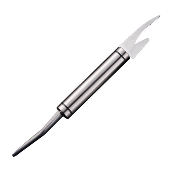5-In-1 Multi-Functional Kitchen Tool, Shrimp Deveiner and Fish Scaler with Stainless Steel Blade for Peeling, Cleaning and Cutting, 9.25-Inch