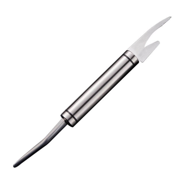 5-In-1 Multi-Functional Kitchen Tool, Shrimp Deveiner and Fish Scaler with Stainless Steel Blade for Peeling, Cleaning and Cutting, 9.25-Inch
