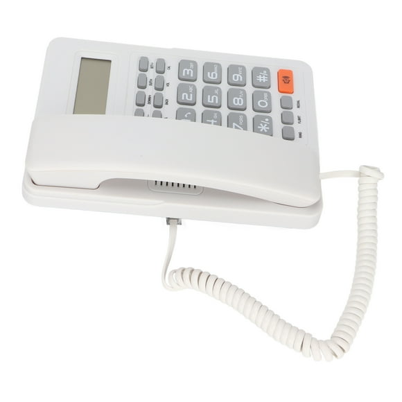 Office Phone, Predial Number Function Call In Number Displayed Battery Free Dial Out Number Displayed Caller ID Office Telephone For Hotel White