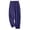 Navy, variant on Women Linen Pants Pinstripe Pants Tapered Pants Tear Away Pants Vacation Beach Trousers Ruffle Pants Women Balloon Pants Baggy Tapered Pants Women Straight Leg Trousers Blue L