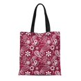 thumbnail image 1 of NUDECOR Sac Fourre-Tout en Toile Motif Floral Mignon Claret Paisley Couples Girly Sac à Main Réutilisable Moderne Épaule Courses, 1 of 1