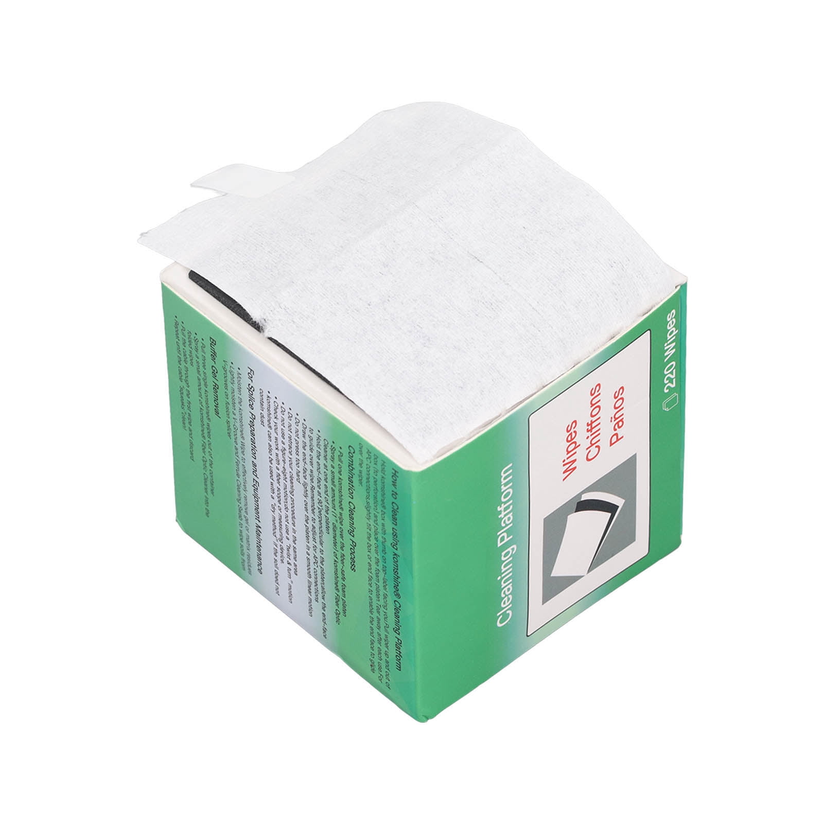 Fiber Optic Wipe, Wide Application 220 Sheets Portable Fiber Optic Cleaning Wipe  For Machine