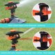 thumbnail image 4 of Aspersor de jardín automático de 360 grados, sistema de riego de césped giratorio, boquilla de manguera ajustable para plantas y flores, funcionamiento silencioso, juguete de juego acuático para, 4 of 7