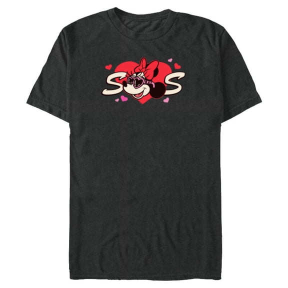 Disney Valentine's Day Sis Sister Gift Family Matching Trip Standard T-Shirt- Short Sleeve Blended T-Shirt for Adults - Customized-Dark Heather