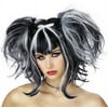 Black White Bad Fairy Wig Adult Halloween Accessory