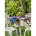 thumbnail image 4 of Outdoor Tablecloth with Umbrella Hole Zipper Pink Spring Floral Round Tablecloth 54" Waterproof Outside Table Cloth Vintage Rose Flower Retro Patio Table Cover Tablecloths for Picnic Party, 4 of 8