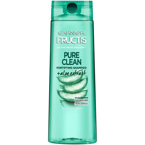 Garnier Fructis Pure Clean Shampoo with Aloe Extract and Vitamin E, 12.5 Fl Oz Bottle Walmart.com