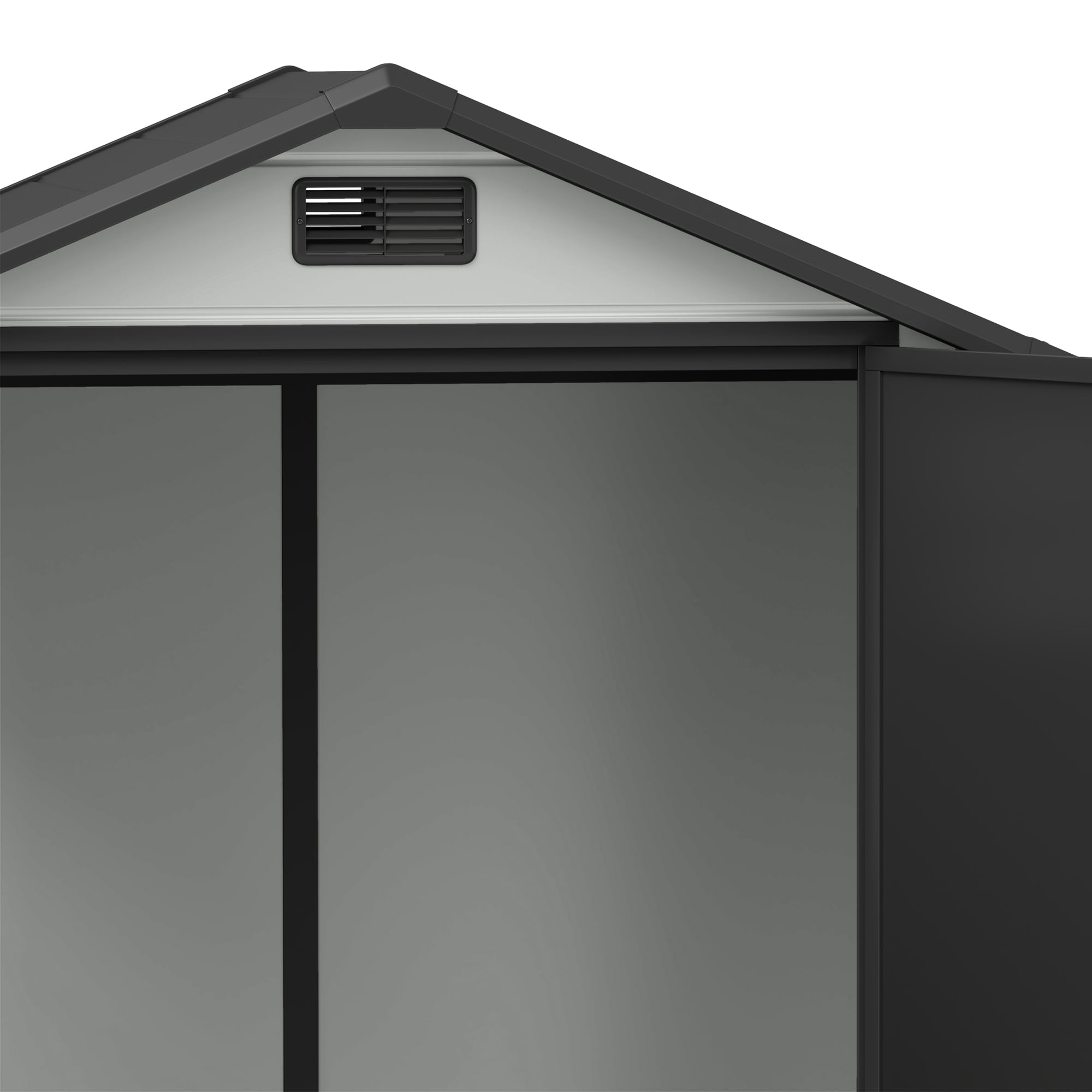 Craftian Plastic Outdoor Shed,6.2x3.4ft All-Weather Resin Storage Shed with Reinforced Floor Lockable Door Garage Patio Garden Storage Shed