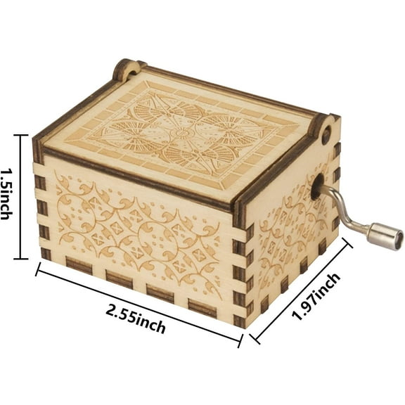 You Are My Sunshine Music Boxes With Sunflower Necklace, Wooden Hand Cranked Musical Box And Engraved Message Locket Pendant Sunshine Present For Wife, Daughter, Girlfriend, Mother，Christmas[o4803]