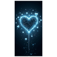 thumbnail image 2 of Illuminated Heart Themed Romantic Backdrop Sign Love Decor Photo Background Wedding Party Event Display Celebration Banner, 2 of 4