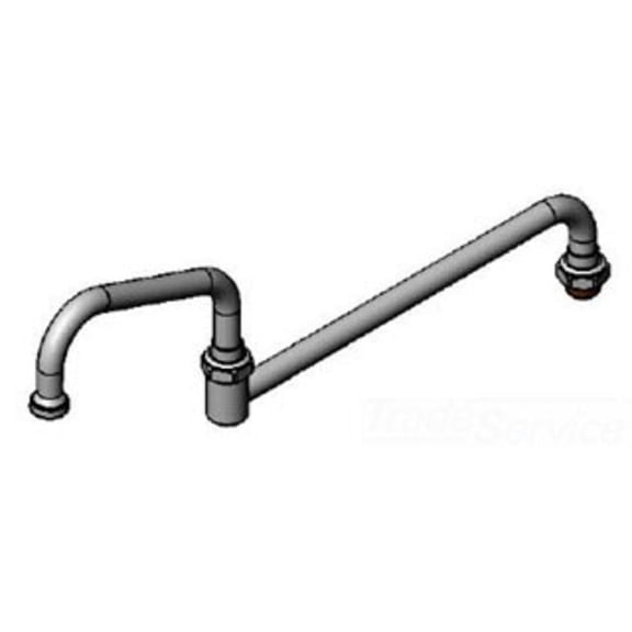 T&S BRASS 018389-40 18 DOUBLE-JOINT SWING NOZZLE W/ 059X 6 NOZZLE (FRONT SECTION)