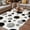 Black, variant on Pin Polka Dots Outdoor Rug for Patio/Deck/Porch, Non-Slip Large Area Rug 5 x 7 Ft, Modern Abstract Art Indoor Outdoor Rugs Washable Area Rugs, Reversible Camping Rug Carpet Runner