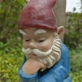 thumbnail image 5 of Hi-Line Gift Ltd. Blue Muse: Pensive Polyresin Thinking Gnome Figurine, 5 of 6