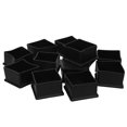 thumbnail image 3 of 12 fundas para patas de muebles de 5 cm de PVC cuadradas, protectores de suelo para patas de silla, almohadillas antideslizantes para patas de mesa, para suelos de madera, color negro., 3 of 8