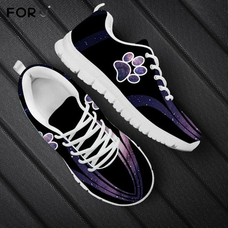 

Gradient Red Color Flats Women Shoes Paw Heart Print Ladies Shoes Spring/Autumn Female Sneakers Shoes Casual Shoes