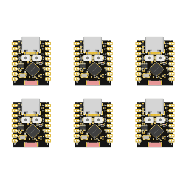Likrtyny Placa desarrollo ESP32-C3 Fuente alimentación 3 3-6 V ESP32 SuperMini baja potencia (negro)