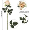 thumbnail image 2 of Artificial Flowers 10 PCS Silk Roses with Long Stems Faux Realistic Roses for Wedding Bouquets Table Centerpieces Party Home Decor(Champagne), 2 of 4