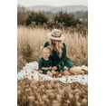 thumbnail image 5 of 2Bunnies Girls' 3T-12Y Boho Country Rustic Lace Scalloped Trim Sleeve Flower Girl Dress, 5 of 6