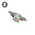 thumbnail image 4 of Anillo de plata para mujer, decoración portátil, anillos, adorno, accesorio de joyería, aniversario de boda, compromiso, blanco, talla 6 Ropa, zapatos y accesorios Miscelánea Violeta Tamaño 6 Minnieouse AP011197-07, 4 of 6