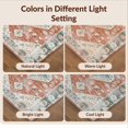 thumbnail image 7 of Design&I 8'x10' Washable Area Rug Sleek Flatweave Pet Friendly Vintage Kilim Boho Distressed Border Potbelly Burning Sector for King Size Bedroom, Under Bed, 7 of 7