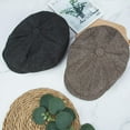 thumbnail image 4 of 2 Pack Newsboy Hats for Men Classic 8 Panel Wool Blend Ivy Hat, 4 of 4