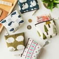 thumbnail image 3 of Wisewang Bag Organizer Canvas Pouch Mini Wallet Card Key Holder Purse Cute Zip Purse 3, 3 of 6