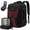 Black-red, variant on Travel Carry on Backpack ,Expandable 40L Extra Large Travel Laptop Backpack,Water Resistant Durable TSA Airline Approved Business College Carry on Bag Fit 17 Inch Computer,3 Pcs