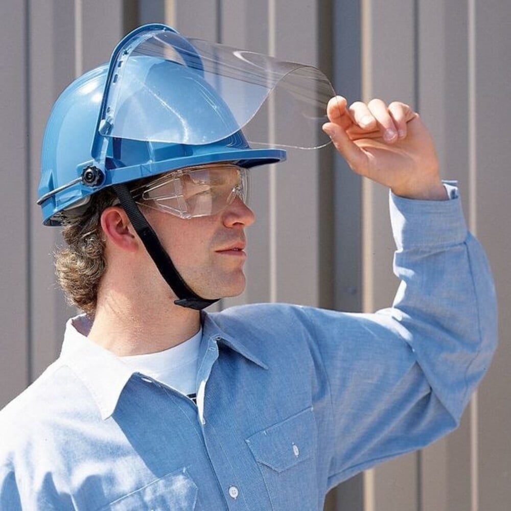Face Shield Visor, Clear Visor, 8" Height, Uncoated Lens, Clear 840M