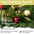 thumbnail image 4 of Luxury Fabric Christmas Tree Ornaments for Home Door Wall Decoration Garland Indoor and Outdoor Holiday Decor Size 7.87x5.12x4.53in, 4 of 7