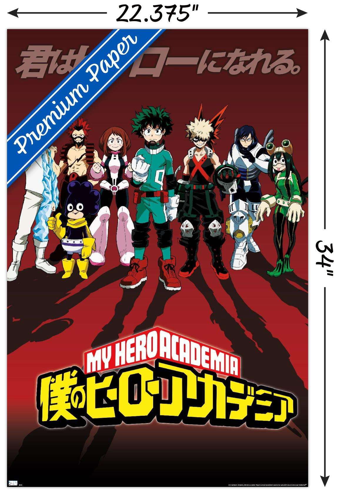 My Hero Academia - Group Pose Wall Poster, 22.375" x 34"