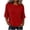 Red, variant on TGSLY Women's 3/4 Sleeve Ribbed Tops Lightweight Soft Crew Neck Trendy Blouses Loose Fit Dressy Casual Solid Color Fall Shirts L