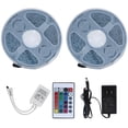 thumbnail image 1 of Tiras de luces LED de 10 M Tiras de luces impermeables con control remoto para decoración de dormitorio EE. UU. 100-240 V, 1 of 5