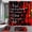 Black Red, variant on 4 Pcs Bathroom Shower Curtain Set,Light Butterfly Bathroom Sets with Rugs(Bath Mat,U Shape and Toilet Lid Cover Mat) and 12 Durable Hooks 71x71in