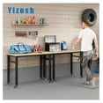 thumbnail image 2 of " Adjustable Portable Workbench with Wheels, Rubber Wood Top, Heavy Duty 2000 LBS Load Capacity, Garage & Workshop Workbench with Storage, 2 of 8