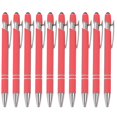 thumbnail image 1 of HAOAN Ballpoint Pen with Stylus Tip  Soft Touch Click Metal Pen  1.0mm Medium Point  Black Ink  10 Count, 1 of 4