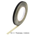 thumbnail image 3 of Uxcell 30m/98.4Ft 10mm Acetate Cloth High Temperature Adhesive Tape Black, 3 of 5