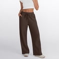 thumbnail image 6 of SUNBS 3 Packs Wide Leg Sweatpants Womens Cargo Pants Baggy Lounge Casual Pants Drawstring Sweat Pants with Pockets, 6 of 6