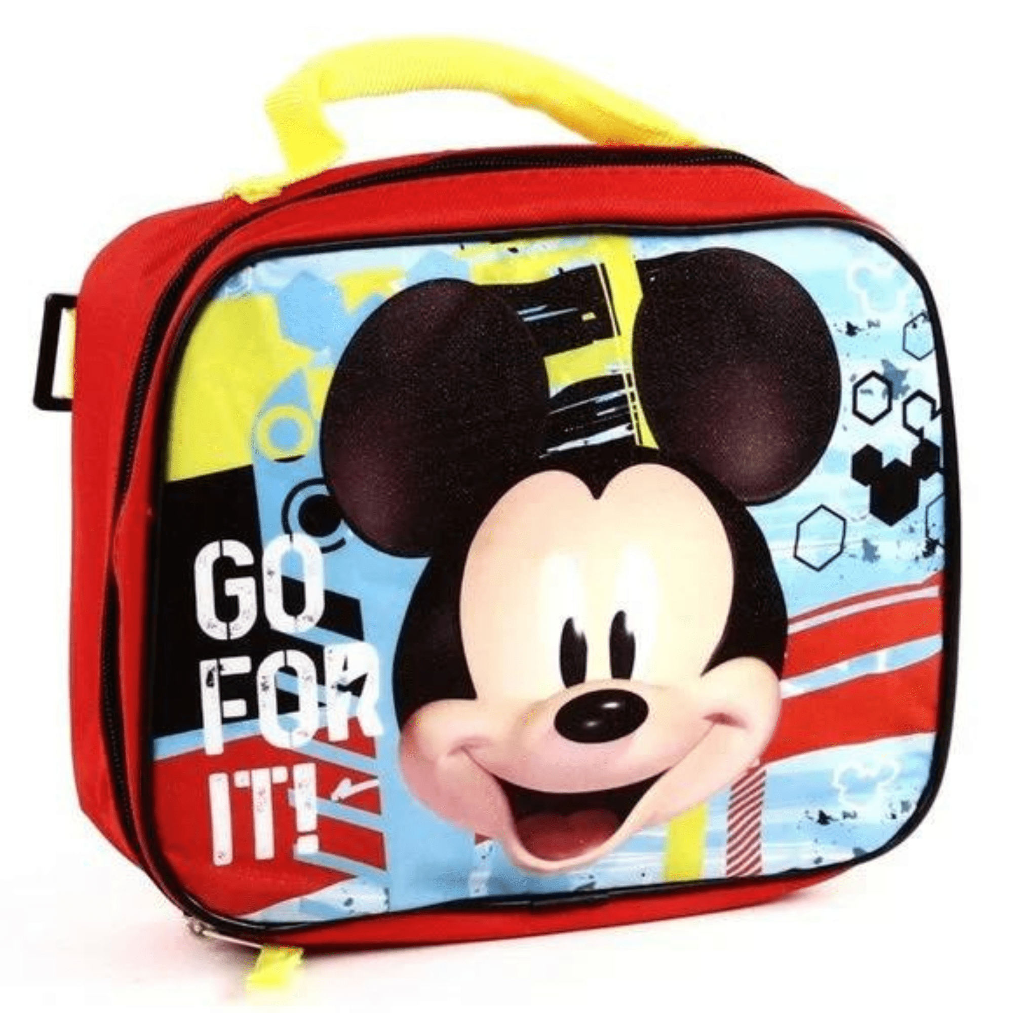 Mickey Mouse 16" 2 Piece Backpack & Lunch Box Great for Travel Overnights School Lunchtime With Mickey Disney