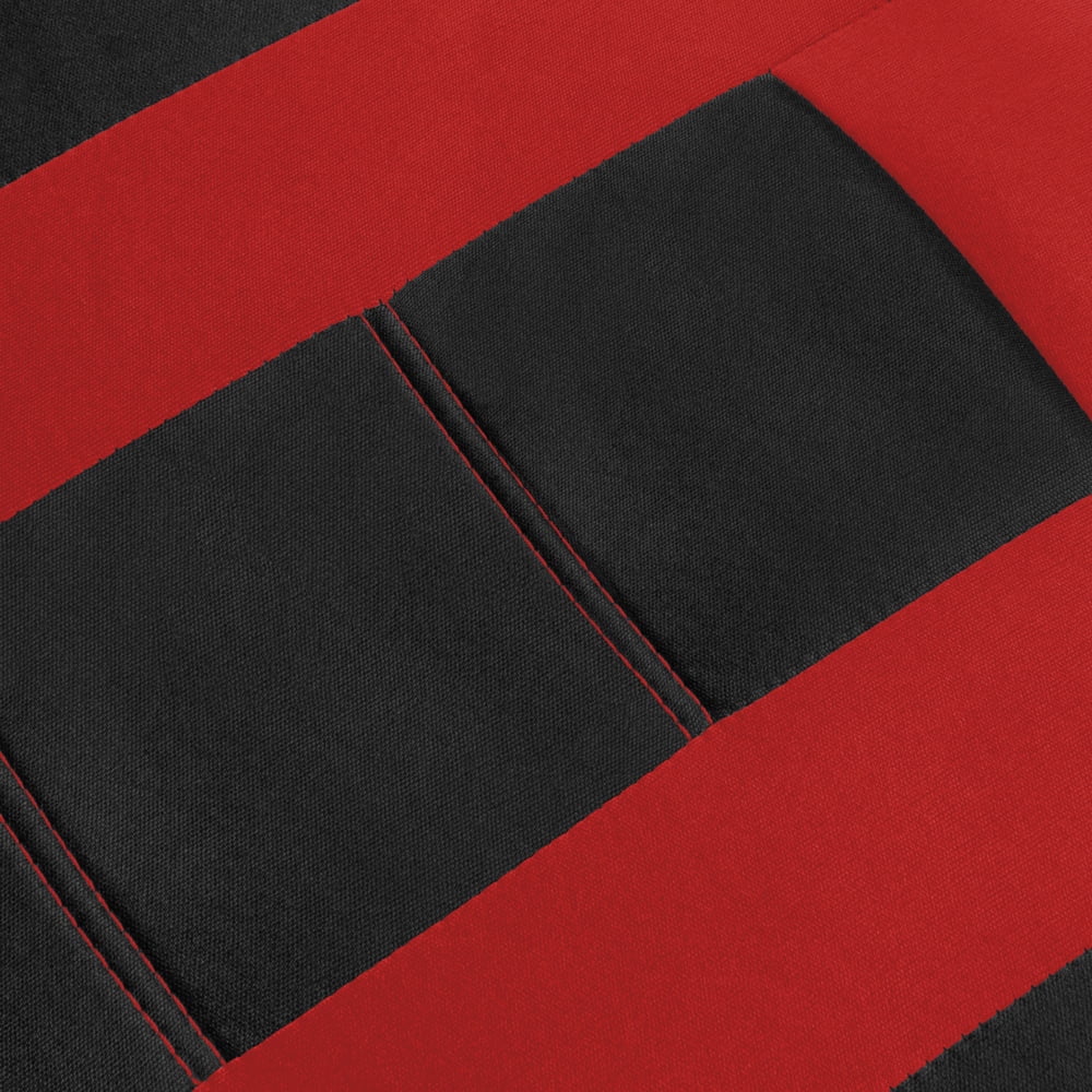 carXS Forza Red Car Seat Covers Full Set, Front & Back Seat Covers for Cars
