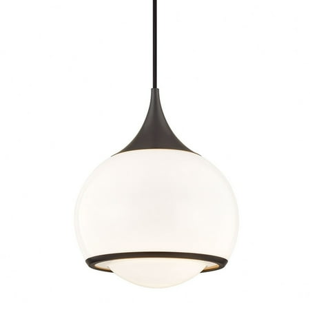 

-1-Light Medium Pendant in Style-10 inches Wide By 11.5 inches High Old Bronze Bailey Street Home 735-Bel-3321911
