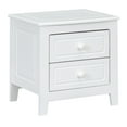 thumbnail image 4 of Harper & Bright Designs Wood Retro Nightstand with 2 Drawers for Bedroom, Mid Century Nightstand End Table BedsideTable, White, 4 of 9